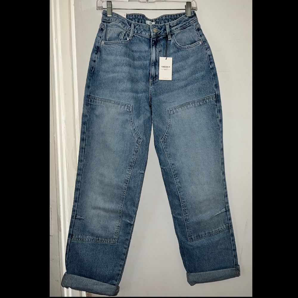 Denim Jeans Boyfriend Fit Mid-Rise